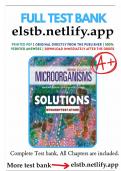 Test Bank for Brock Biology of Microorganisms 16th Edition    Madigan&vert; All Chapters included&vert; Latest Update 100&percnt; Verified