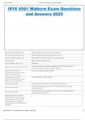 ISYE 6501 Midterm Exam Questions and Answers 2025
