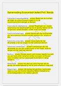 Samenvatting Economisch beleid Prof&period; Benijts
