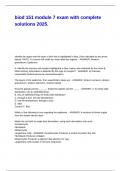 biod 151 module 7 exam with complete solutions 2025&period;