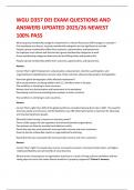 WGU D357 DEI EXAM QUESTIONS AND ANSWERS UPDATED 2025&sol;26 NEWEST 100&percnt; PASS