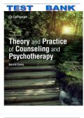 Test Bank for Theory and Practice of Counseling and Psychotherapy 11th Edition by Gerald Corey isbn-9780357764428 All Chapters 1-15 Latest Verified Edition Graded A&plus;