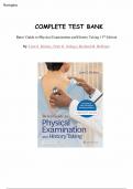 TEST BANK for Bates' to Physical Examination and History Taking 13th Edition by Fiona R&period; Prabhu&comma;All Chapters&comma; Guide A&plus;&period;