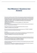 Hesi Milestone 2 Questions And  Answers