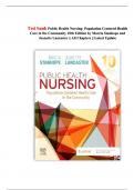 Test bank Public Health Nursing&colon; Population Centered Health Care in the Community 10th Edition by Marcia Stanhope and Jeanette Lancaster &vert;&vert; All Chapters &vert;&vert; Latest Update 2025
