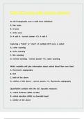 COA OCT exam with correct answers