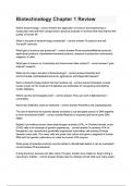 Biotechnology Chapter 1 Review Questions With 100&percnt; Correct Answers&comma; &lpar;2024 &sol; 2025&rpar;&comma; Rated A&plus;&period;