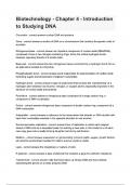 Biotechnology - Chapter 4 - Introduction to Studying DNA Questions & answers