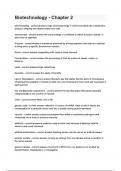 Biotechnology - Chapter 2 Questions & answers