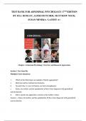  Test Bank for Abnormal Psychology&period; 17th Edition by Hooley&period; 