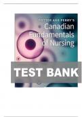 TEST BANK FOR Potter and Perry's Canadian Fundamentals of Nursing&comma; 7th Edition by Barbara J&period; Astle&comma; Wendy Duggleby&comma; Patricia A&period; Potter&comma;  Anne G&period; Perry  ISBN&colon; 9780323870658  COMPLETE GUIDE  100 &percnt; VERIFIED A&plus; GRADE ASSURED&excl;&excl;&excl;&excl; LATEST UPDATE&excl;&excl;&excl;&excl;&excl;
