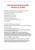 OTS 322 Exam Questions With Answers A&plus; Graded 
