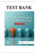 TEST BANK FOR Yoder-Wise's Leading and Managing in Canadian Nursing&comma; 2nd Edition by Patricia S&period; Yoder-Wise&comma;  and Nancy Walton  ISBN&colon; 9781771721677  COMPLETE GUIDE  100 &percnt; VERIFIED A&plus; GRADE ASSURED &excl;&excl;&excl;&excl;LATEST UPDATE &excl;&excl;&excl;&excl;GUARANTEED SUCCESS&excl;&excl;&excl;&excl;