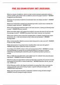 PSE 322 EXAM STUDY SET 2025&sol;2026 