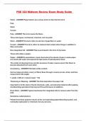 PSE 322 Midterm Review Exam Study Guide 