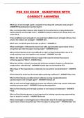 PSE 322 EXAM  QUESTIONS WITH CORRECT ANSWERS 