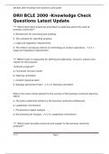 DRII BCLE 2000 -Knowledge Check Questions Latest Update