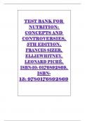      TEST BANK FOR NUTRITION&colon; CONCEPTS AND CONTROVERSIES&comma; 5TH EDITION&comma; FRANCES SIZER&comma; ELLIEWHITNEY&comma; LEONARD PICH&Eacute;&comma; ISBN-10&colon; 0176892869&comma; ISBN- 13&colon; 9780176892869