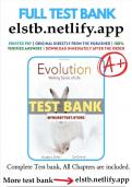 TEST BANK FOR EVOLUTION MAKING SENSE OF LIFE 3RD EDITION EMLEN FULL CHAPTER COVERED LATEST UPDATE &vert;100&percnt; VERIFIED&vert; &vert;2025&vert;