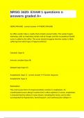 NRSG 3420&colon; EXAM 1 questions n answers graded A&plus;
