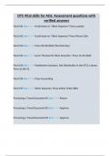 DTS Vital skills for AOs&colon; Assessment questions with verified answers