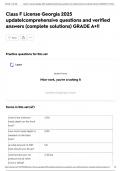 Class F License Georgia 2025 update&vert;comprehensive questions and verified answers &lpar;complete solutions&rpar; GRADE A&plus;&excl;&excl;