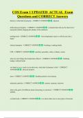 COS Exam 1 UPDATED ACTUAL Exam Questions and CORRECT Answers