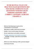 BCOR 360 FINAL EXAM AND PRACTICE EXAM QUESTIONS 2025 TEST BANK COMPLETE EXAM QUESTIONS WITH DETAILED VERIFIED ANSWERS &lpar;100&percnt; CORRECT ANSWERS&rpar; &sol;ALREADY GRADED A&plus;