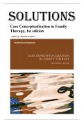 Solutions and Test Bank - Case Conceptualization in Family Therapy&comma; 1st edition by Michael D&period; Reiter&comma; All Chapters