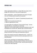 ORGB 364 questions and answers