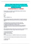 Illinois CNA state Exam practice test   2025-2026&period; Questions with correct and verified answers&period; GUARANTEED A&plus; GRADE&period;