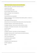 AGNP FInal Exam Questions and Answers Latest Version 2025 Graded A&plus;