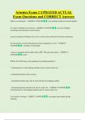 Avionics Exam 1 UPDATED ACTUAL Exam Questions and CORRECT Answers