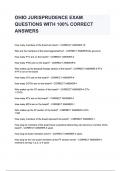OHIO JURISPRUDENCE EXAM QUESTIONS WITH 100- CORRECT ANSWERS