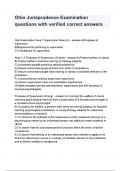 Ohio Jurisprudence Examination questions with verified correct answers