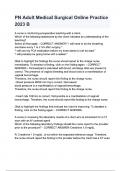 PN Adult Medical Surgical Online Practice 2023 B questions and answers
