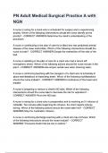 PN Adult Medical Surgical Practice A with NGN questions and answers