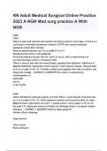 RN Adult Medical Surgical Online Practice 2023 A NGN Med surg practice A NGN