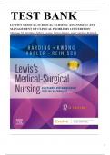 test bank for&lowbar;lewiss medical surgical nursing 12thedition by mariann m&period;harding jeff