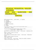 &Tab;Michigan Residential Builder Licensing&Tab;  &Tab;Exam 2022 questions and answers 100&percnt;&Tab;  &Tab;&Tab;verified&period;&Tab; &Tab;  