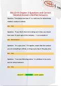 BUL3310 Chapter 2 Questions and Correct  Detailed Answers &lpar;Verified Answers
