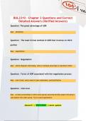 BUL3310 Chapter 1&comma; 2&comma; 3&comma; 4&comma; 5 and 6  Questions and Correct Detailed Answers &lpar;Verified Answers&rpar;