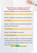 BULW 3310 Exam 1&comma; 2 and 3  Questions and Correct Detailed Answers &lpar;Verified Answers