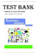Test Bank For Business in Action 8th Edition by Courtland L&period; Bovee & John V&period; Thill&comma; All Chapters 1-20