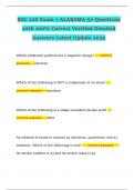 BSC 108 Exam 1-ALABAMA 50 Questions with 100&percnt; Correct Verified Detailed Answers Latest Update 2025