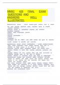  MMSC 428 Final Exam questions and   answers well illustrated&period;