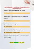 NATMI Questions and Correct Detailed Answers  &lpar;Verified Answers&rpar;