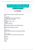 Jamf 100 Practice Exam 2025-2026&period; All Possible Questions and Answers with complete solution&period; A&plus; GRADED&period;
