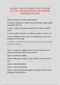 ACEABLE AGENT GEORGIA POST-LICENSE &lpar;ACTUAL 2025&sol;2026&rpar; QUESTIONS AND VERIFIED  ANSWERS UPDATED
