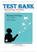 Test Bank for Biopsychology&comma; 11th edition by Pinel&comma; All Chapters